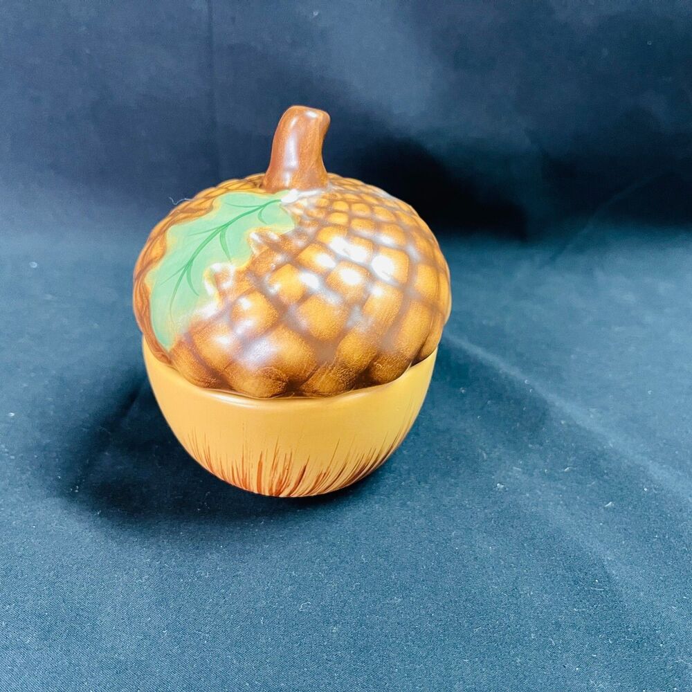 Acorn Trinket Jewelry Dish Autumn Fall Décor No Markings